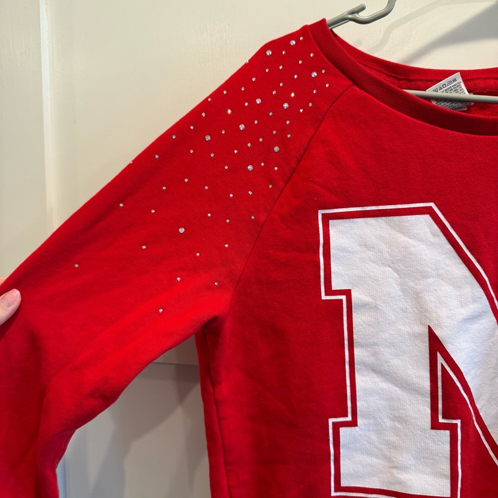 PINK Victoria's Secret Red Nebraska Sweatshirt - Picture 2 of 8